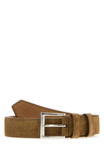 Beige Logo Buckle Belt 1