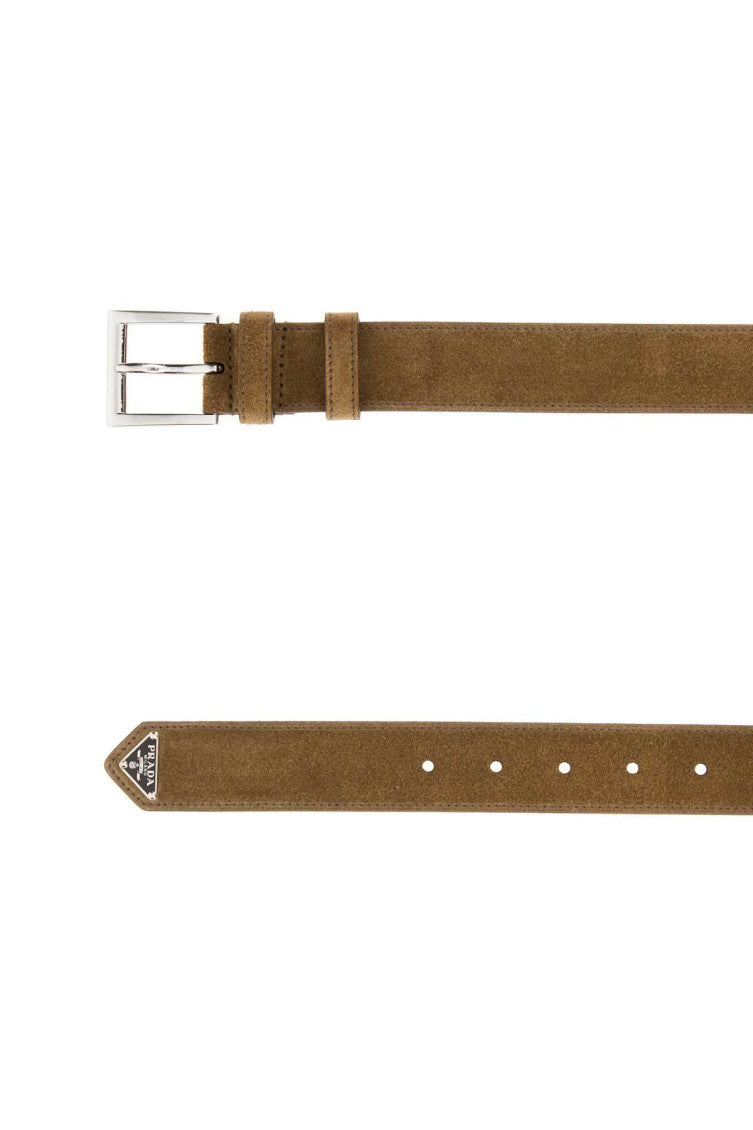 Beige Logo Buckle Belt 2