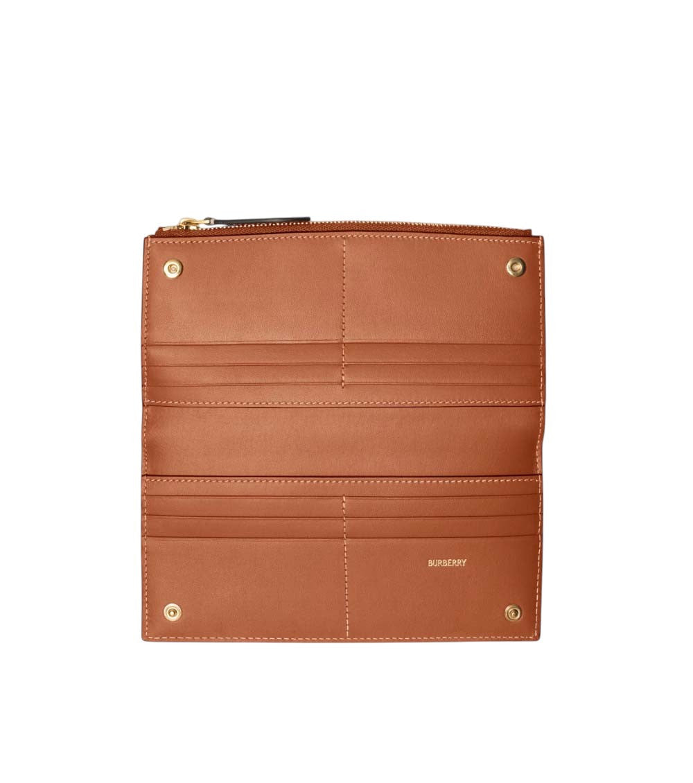 Beige Vintage Check Wallet 3