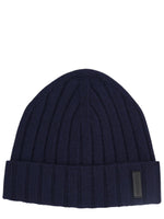 Blue Knitted Beanie Cap 1