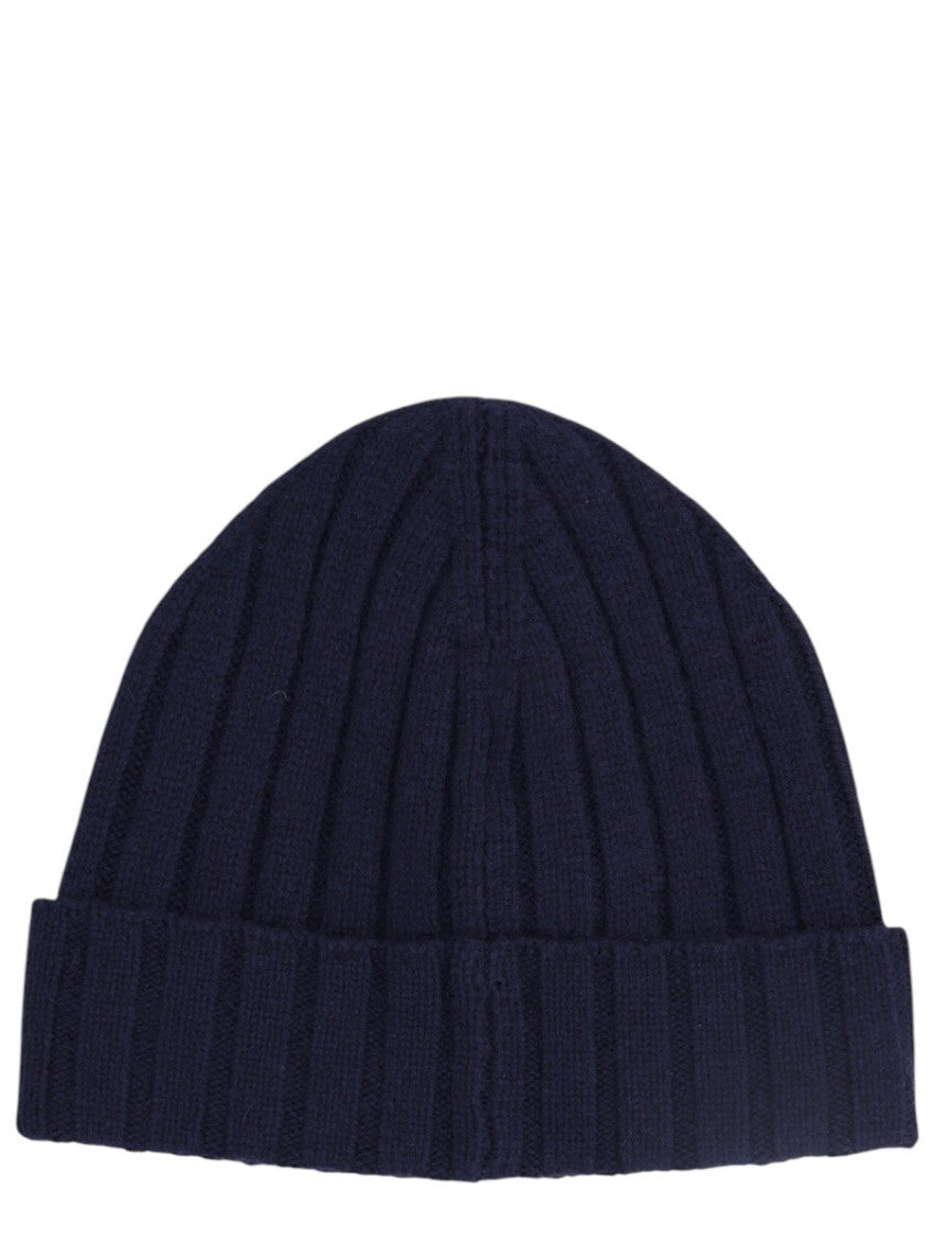 Blue Knitted Beanie Cap 2