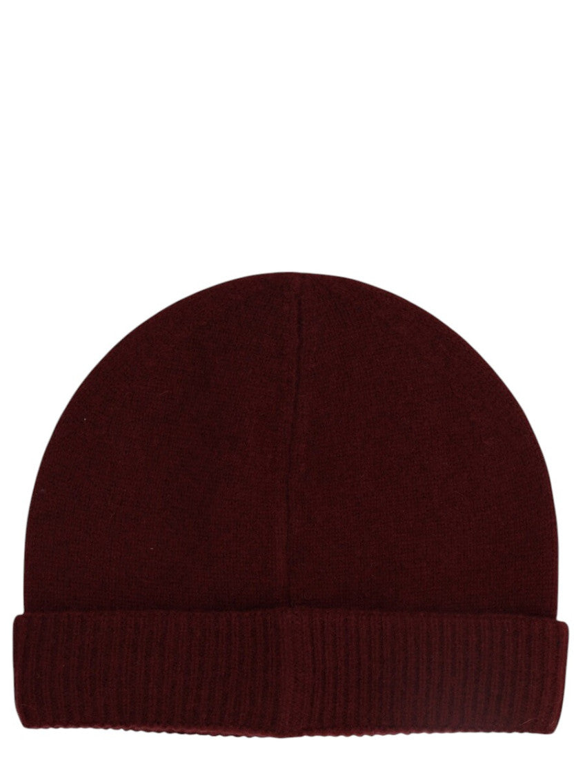 Burgundy Red Beanie Cap 2