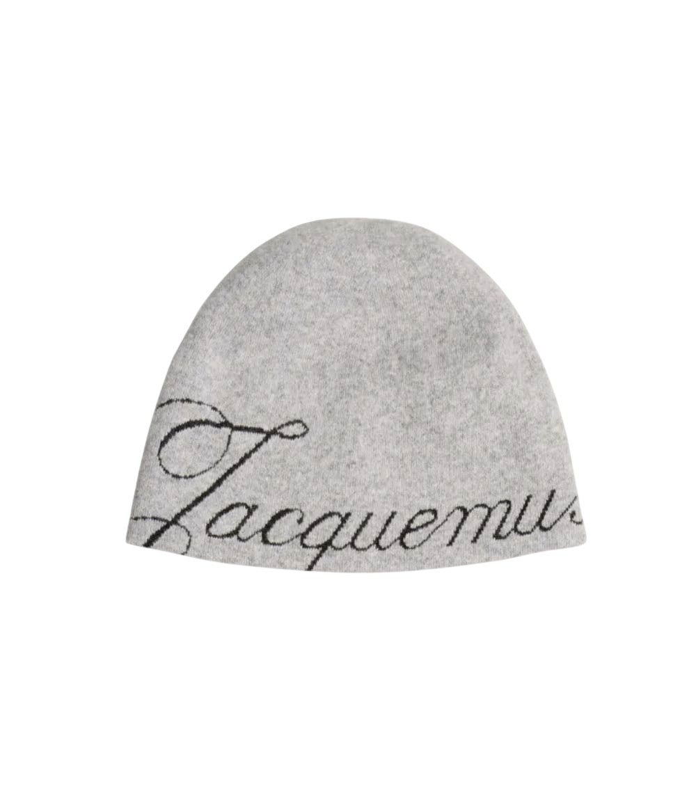 Grey Logo Beanie Cap 1