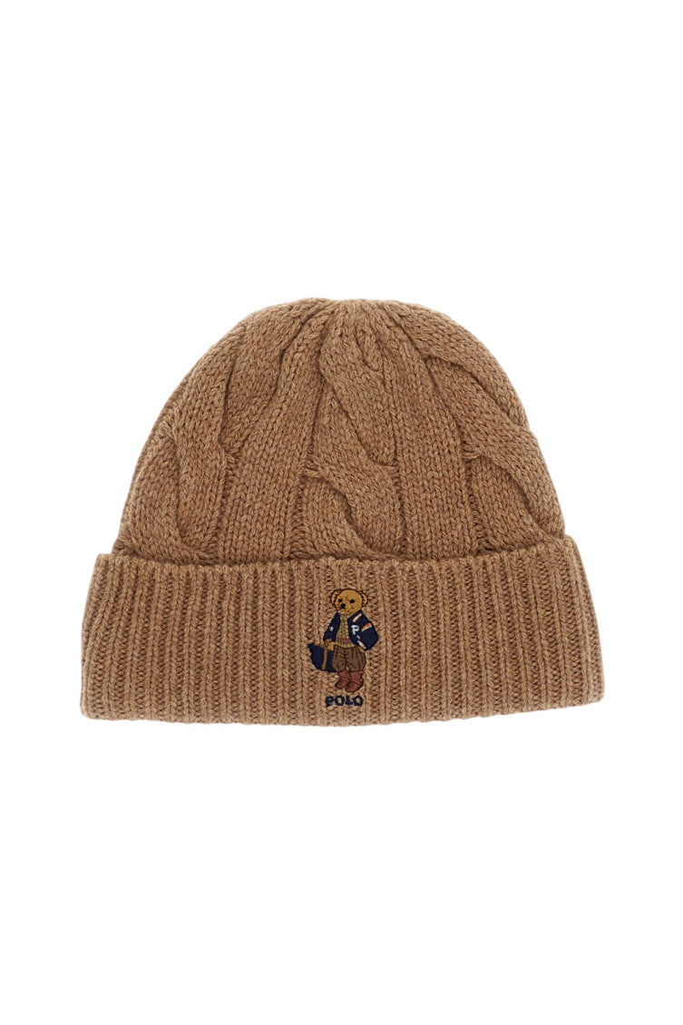 Camel Brown Logo Beanie Cap 1