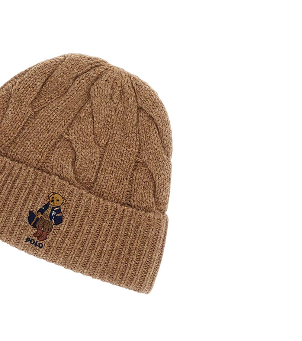 Camel Brown Logo Beanie Cap 2