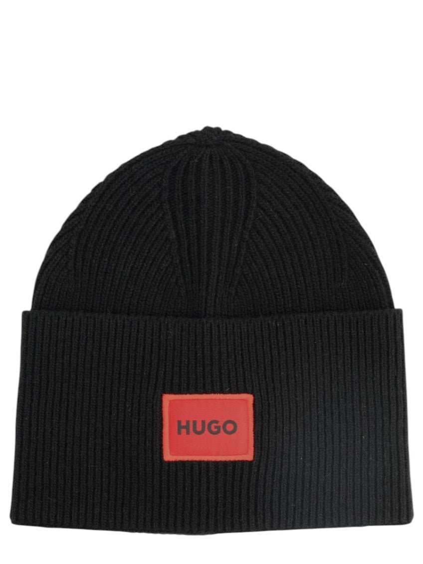 Black Logo Beanie Cap 1