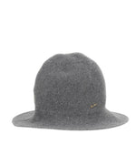 Grey Logo Cloche Hat 1