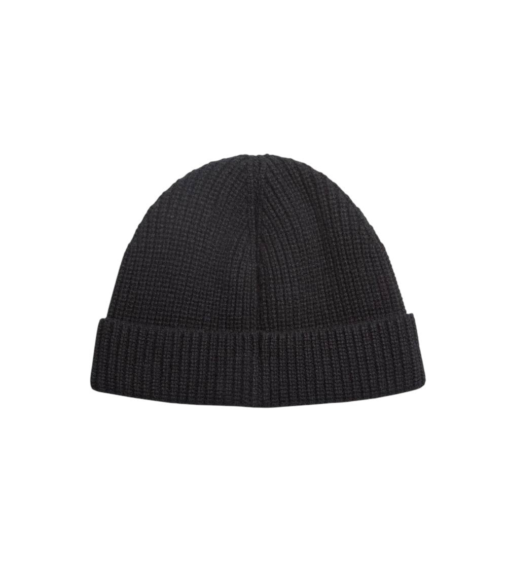 Black Knitted Beanie Cap 2
