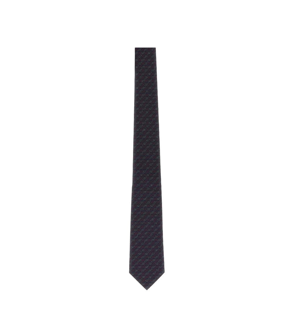Blue GG Jacquard Tie 1