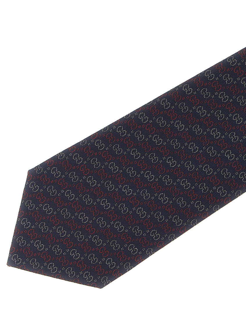 Blue GG Jacquard Tie 2