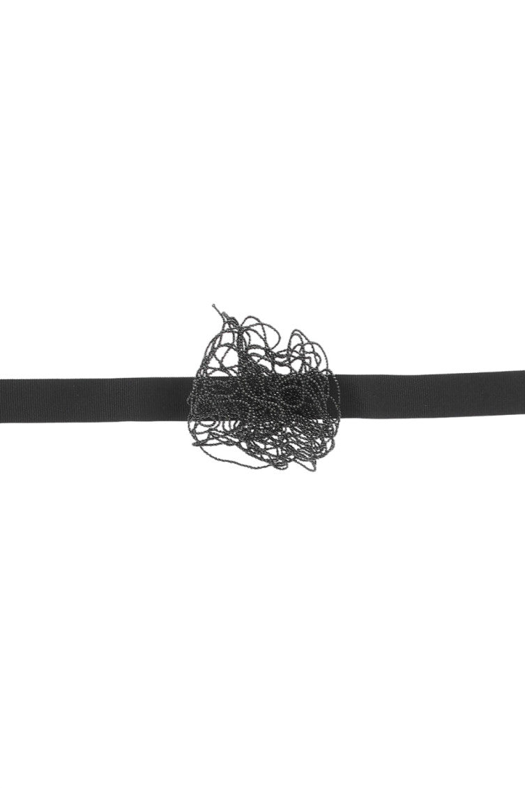 Black Silk Wrap Bracelet 1