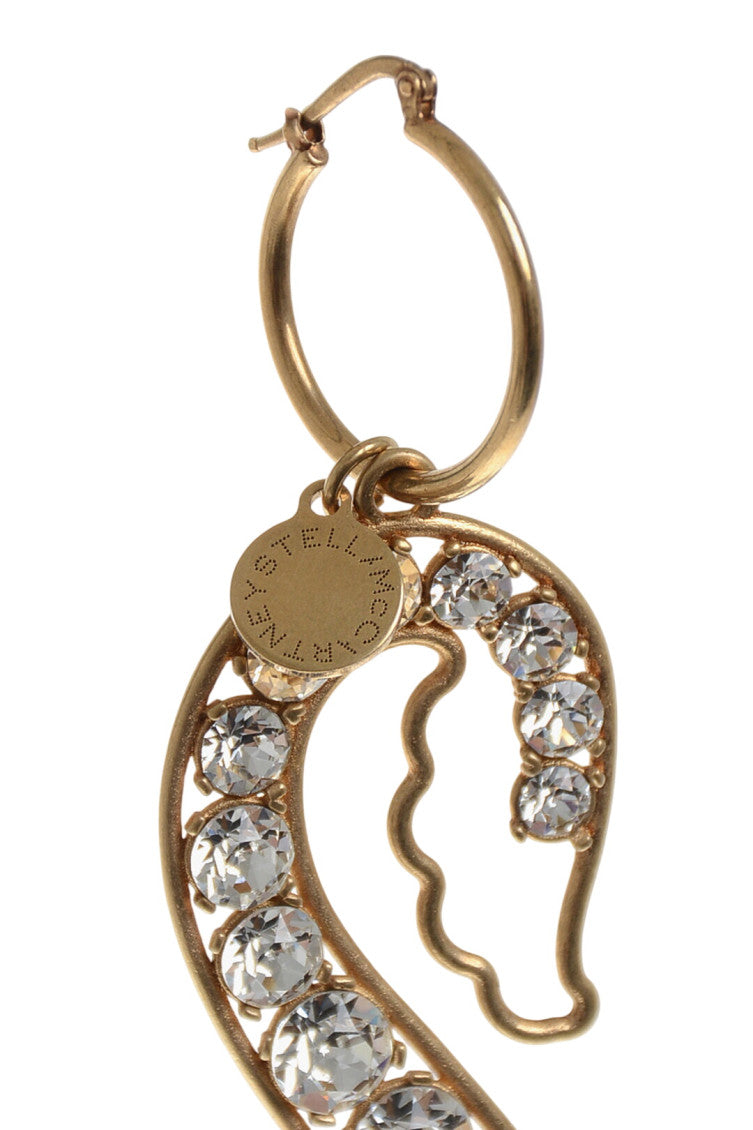 Golden S-Shape Drop Single Earring 3