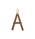 Golden A-Shape Drop Single Earring 1