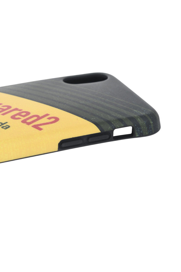 Yellow Logo IPhone X Case 3