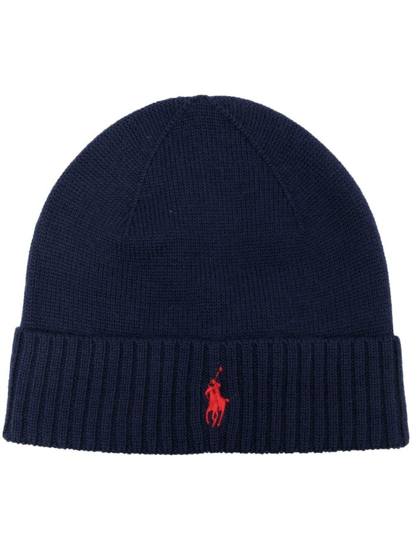 Navy Blue Logo Beanie Hat 1