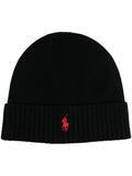 Black Logo Beanie Cap 1