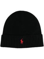 Black Logo Beanie Cap 1