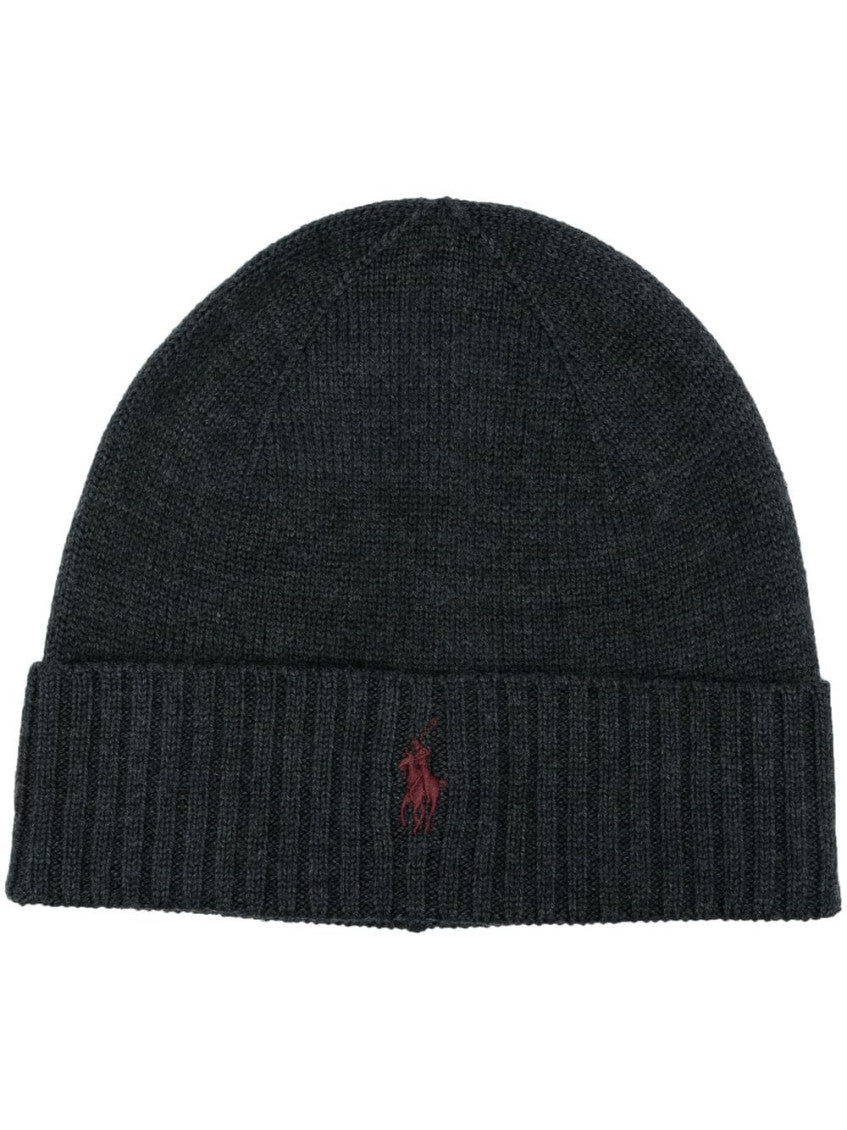 Dark Grey Logo Beanie Hat 1