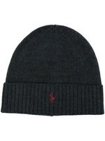 Dark Grey Logo Beanie Hat 1