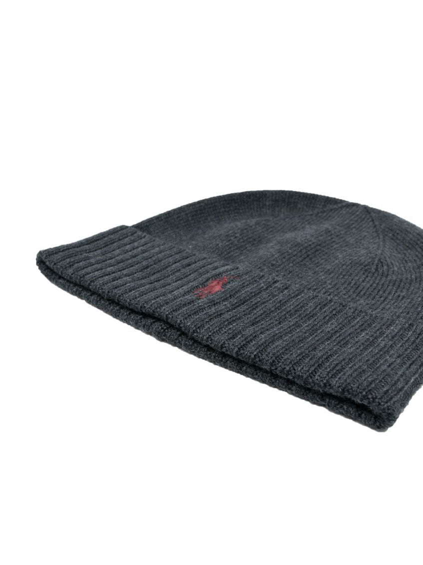 Dark Grey Logo Beanie Hat 2