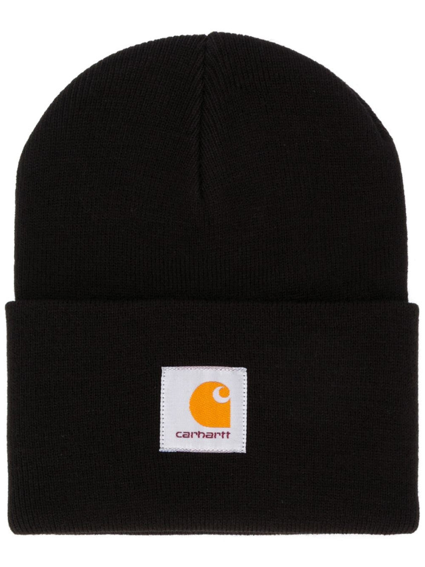 Black Logo Beanie Hat 1