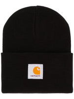 Black Logo Beanie Hat 1