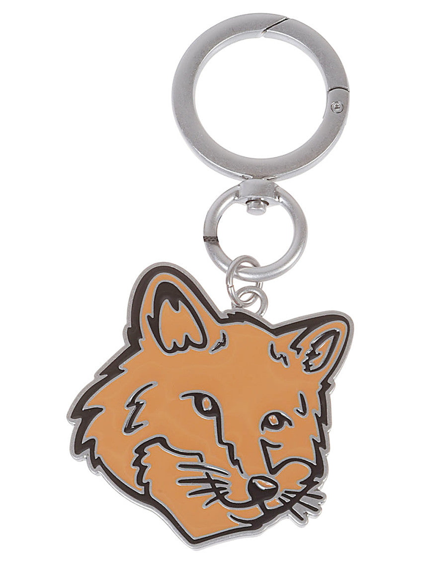 Silver Logo Charm Key Ring 1