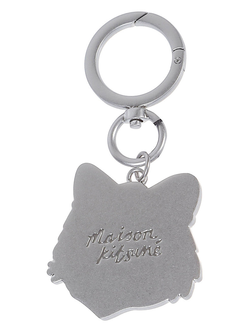 Silver Logo Charm Key Ring 2