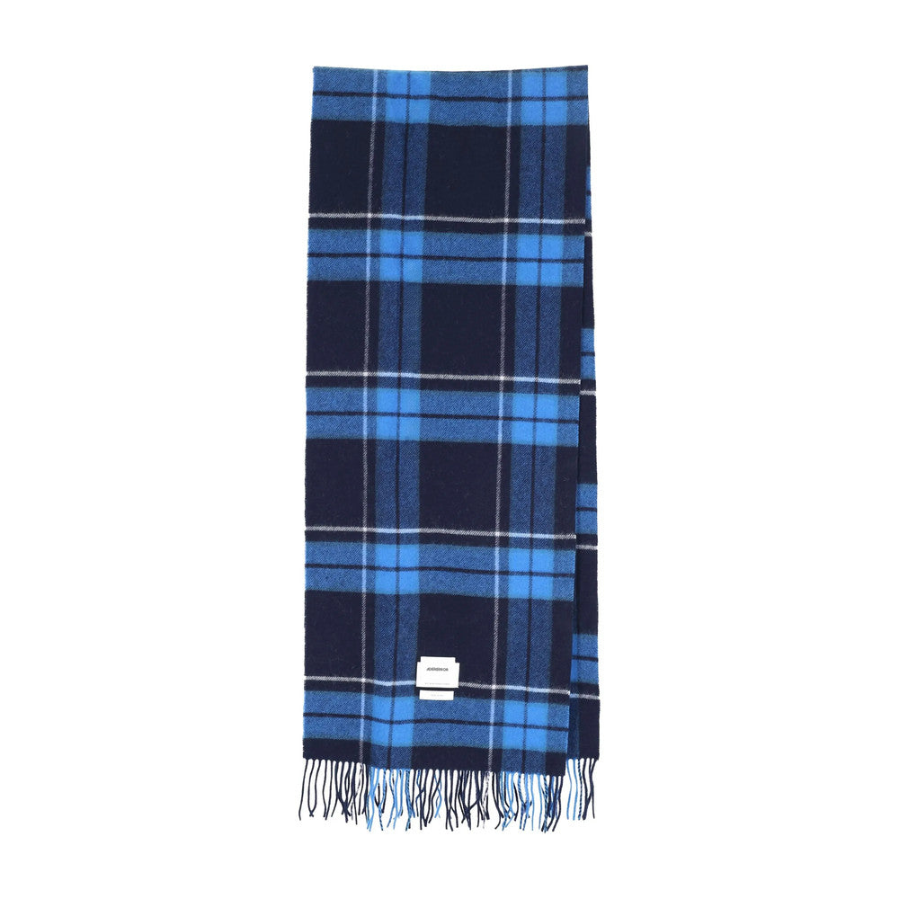 Blue Check Logo Scarf 1