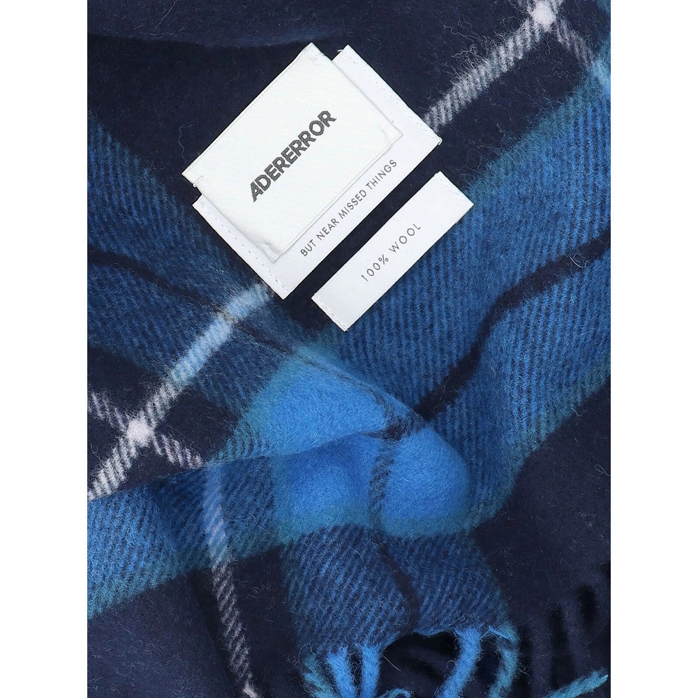 Blue Check Logo Scarf 3
