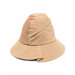 Beige Pleat Detail Bucket Hat 1