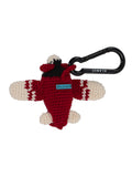 Red Crochet Plane Charm 1