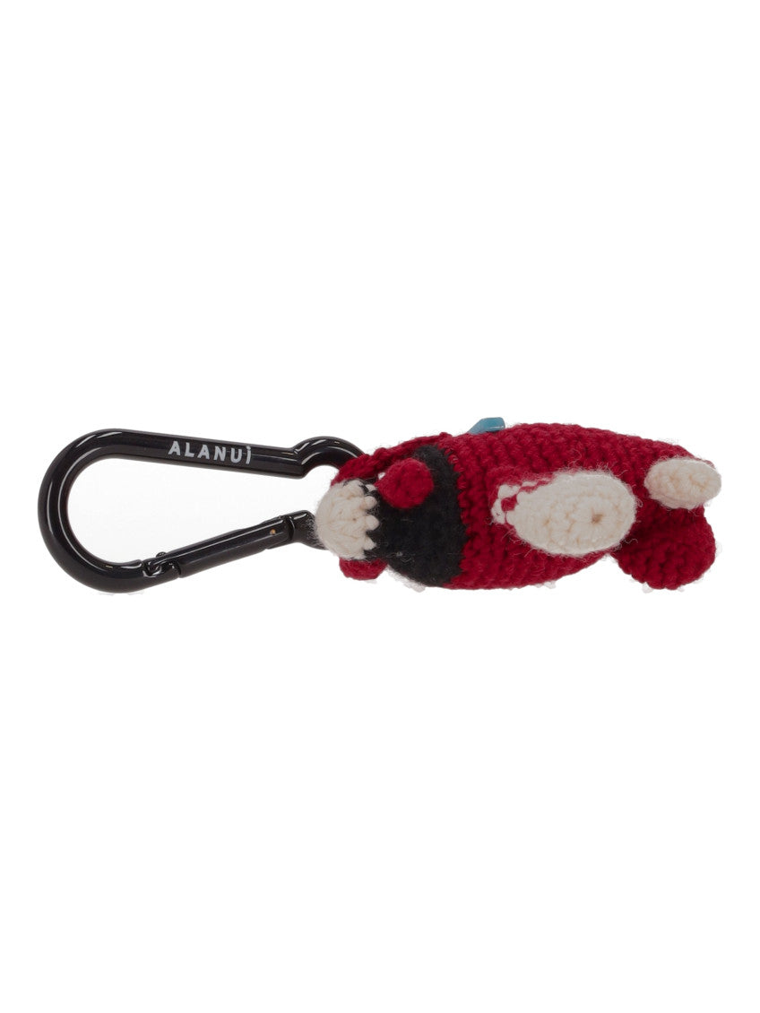 Red Crochet Plane Charm 2