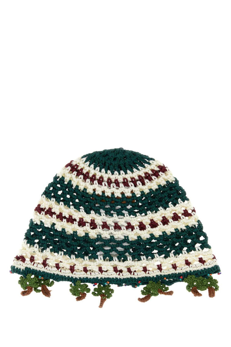 Green Crochet Beanie Cap 1