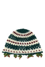 Green Crochet Beanie Cap 1