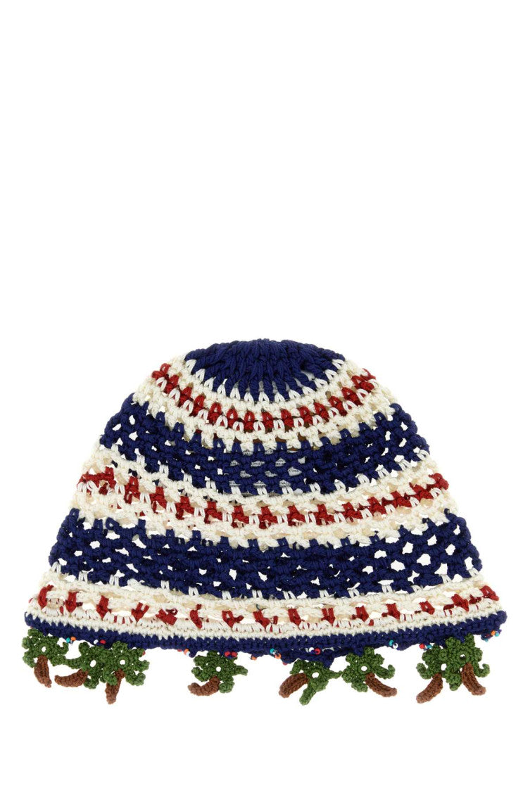 Blue Crochet Beanie Cap 1