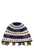 Blue Crochet Beanie Cap 1