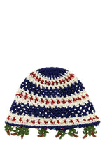 Blue Crochet Beanie Cap 1