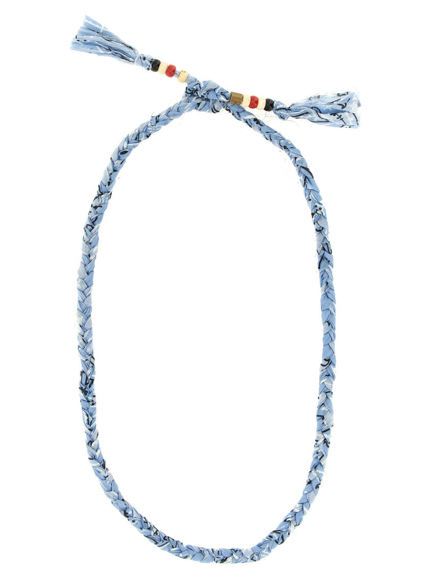 Light Blue Bandana Necklace 1