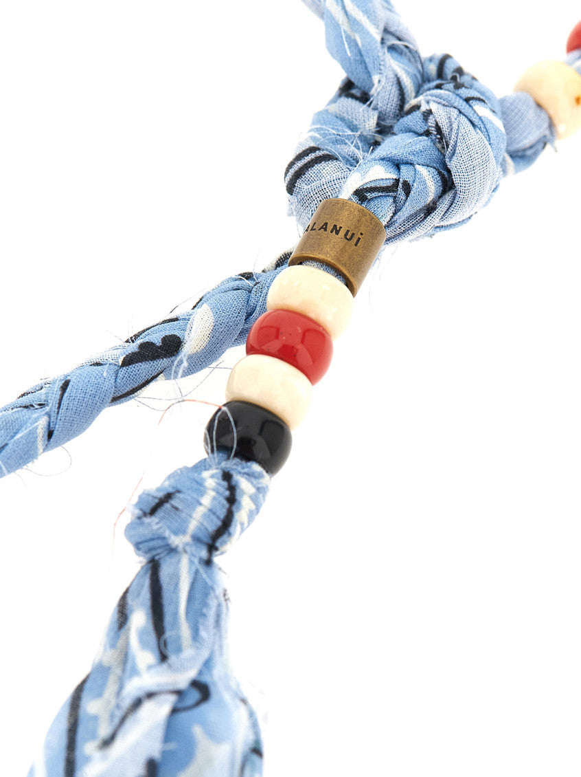 Light Blue Bandana Necklace 2