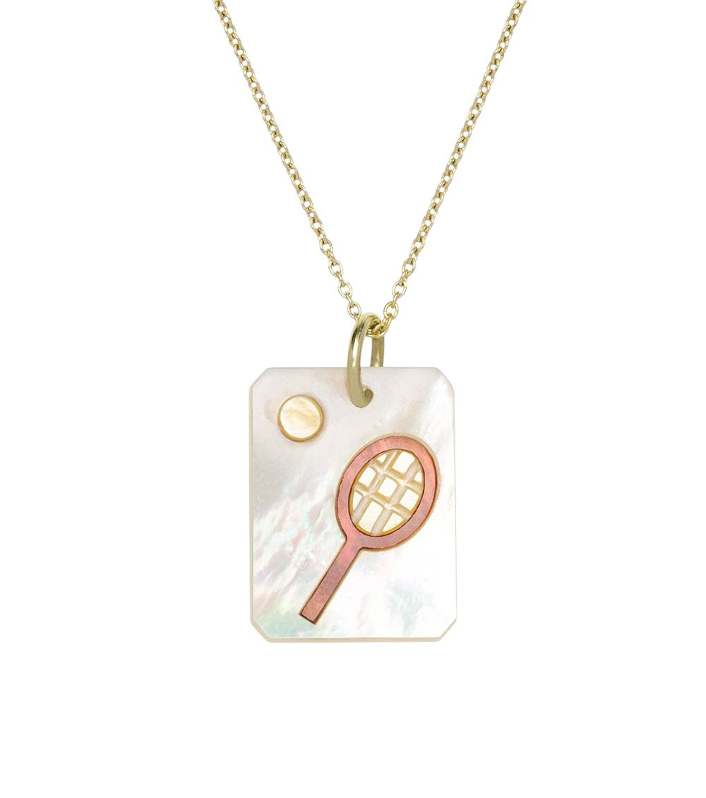 Golden Cameo Perla Tennis Necklace 2