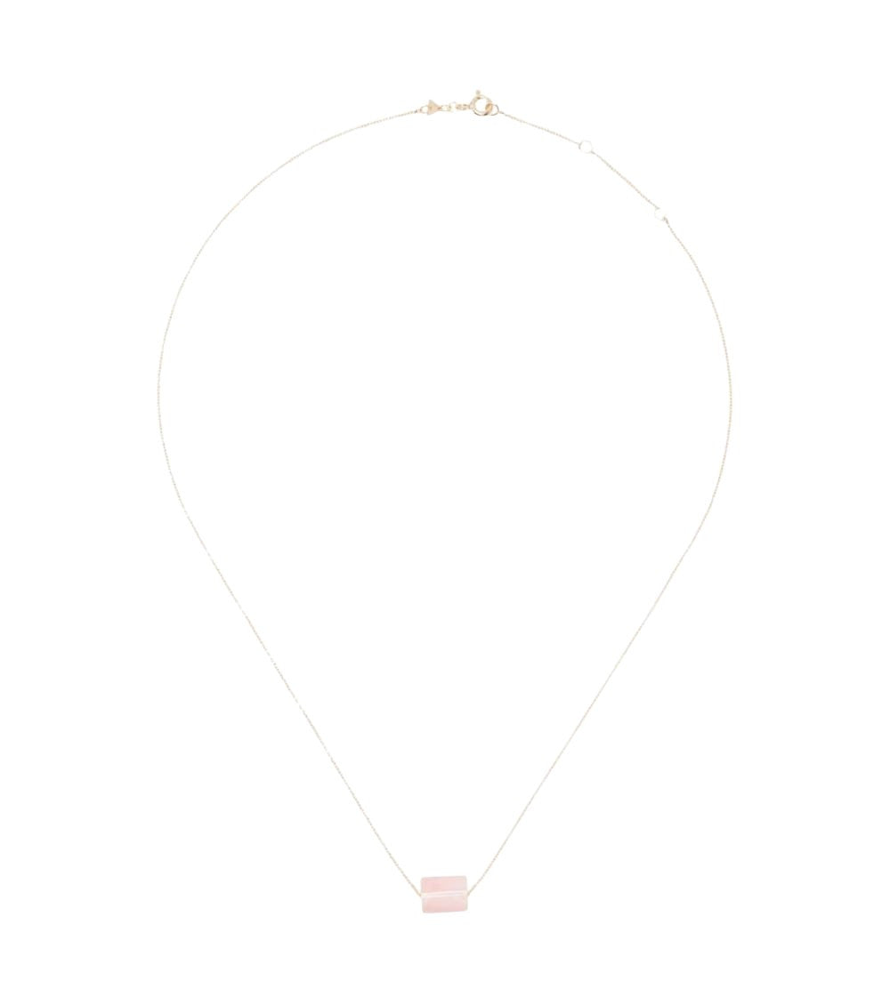 Golden Pink Opale Necklace 1