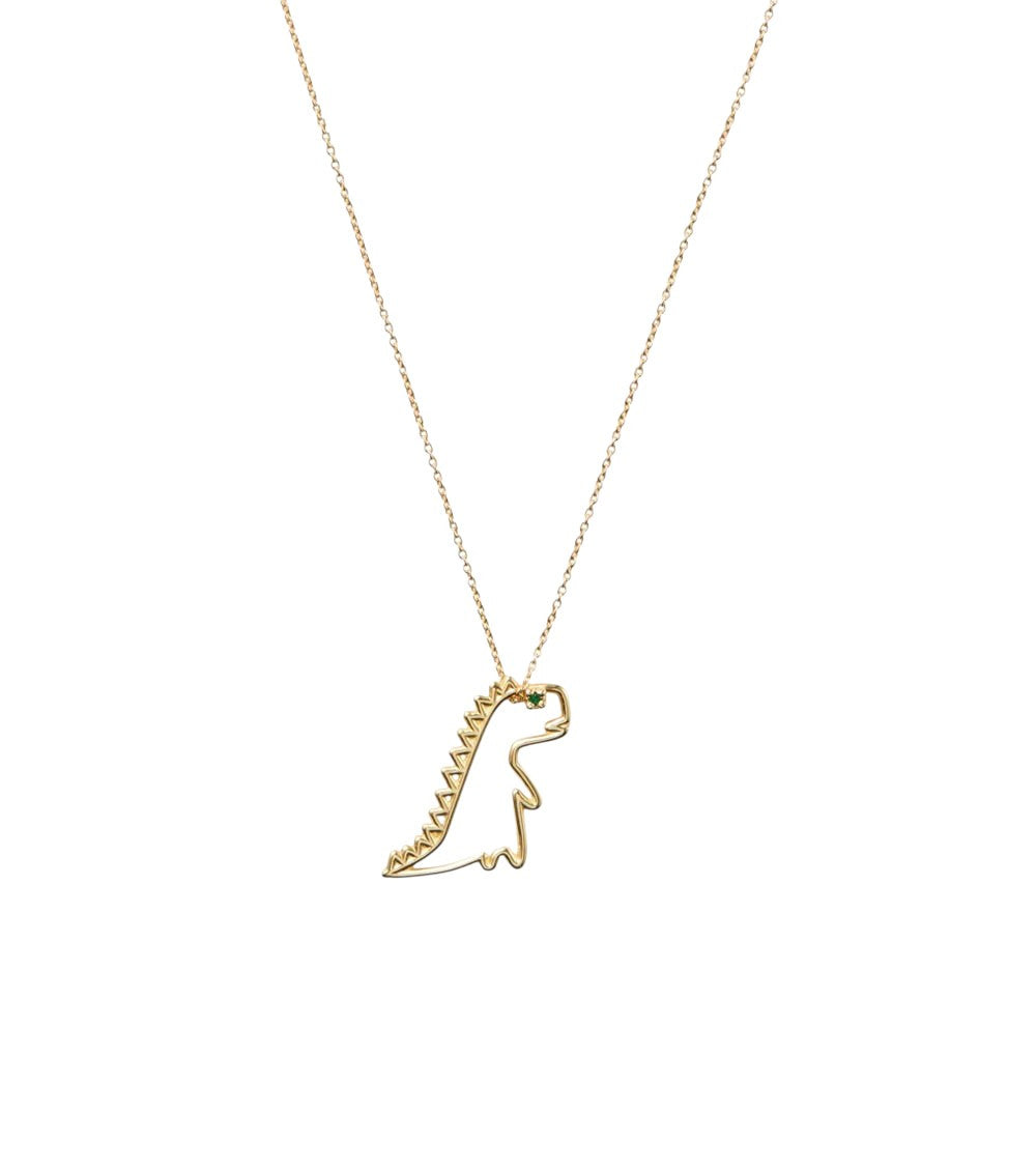 Golden Dino Necklace 2
