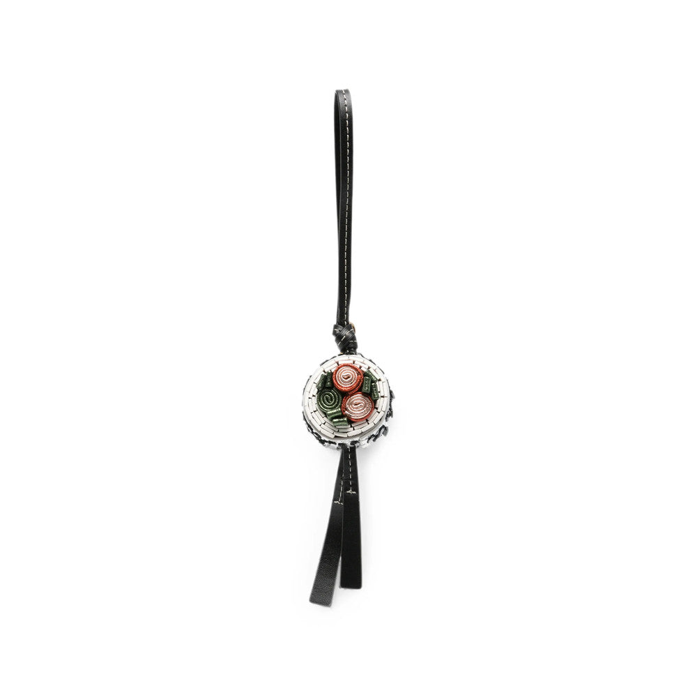 Silver Black Sushi Bag Charm 2