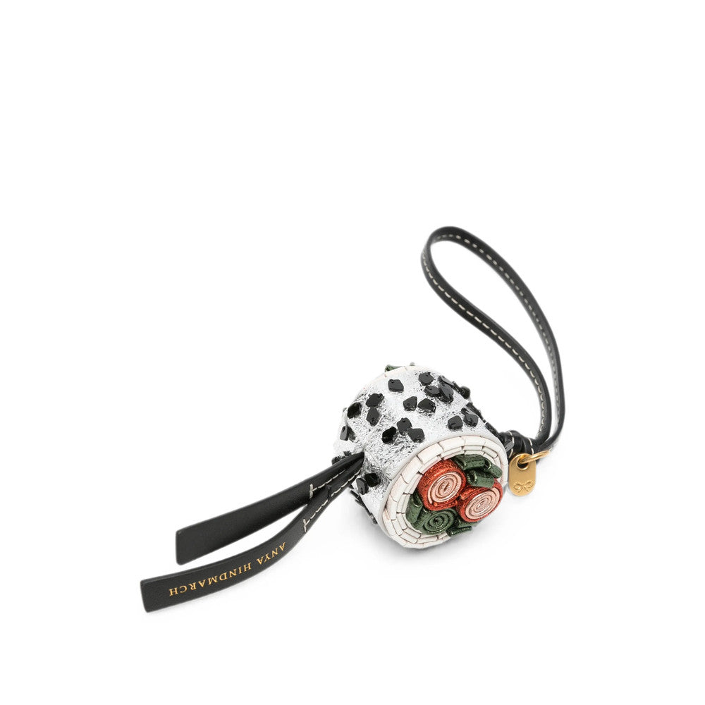 Silver Black Sushi Bag Charm 3