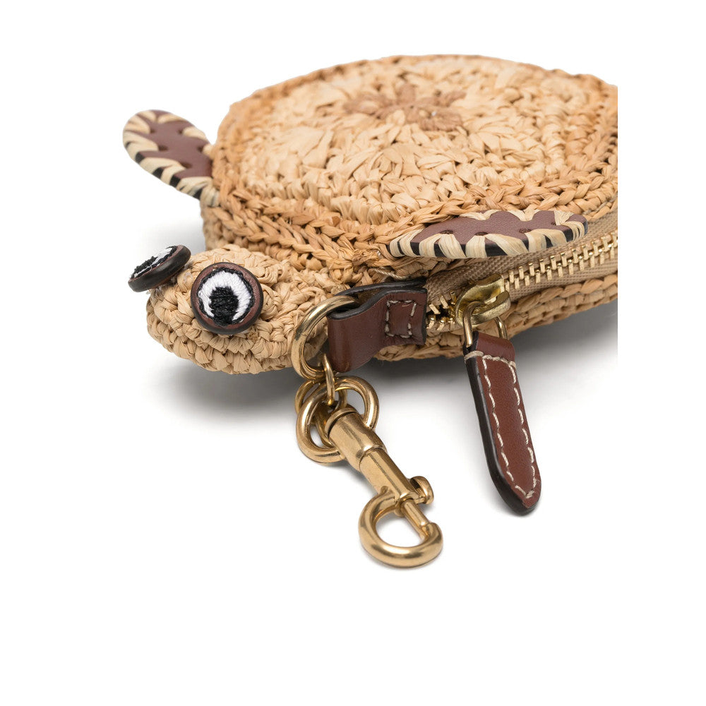 Beige Raffia Turtle Charm 3