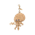Beige Hermit Crab Raffia Charm 1