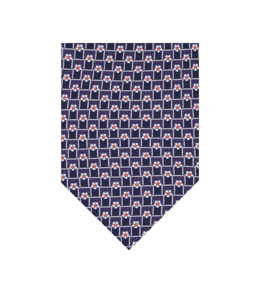 Blue Tournament Geometric Tie 1
