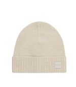 Beige Logo Beanie Cap 1