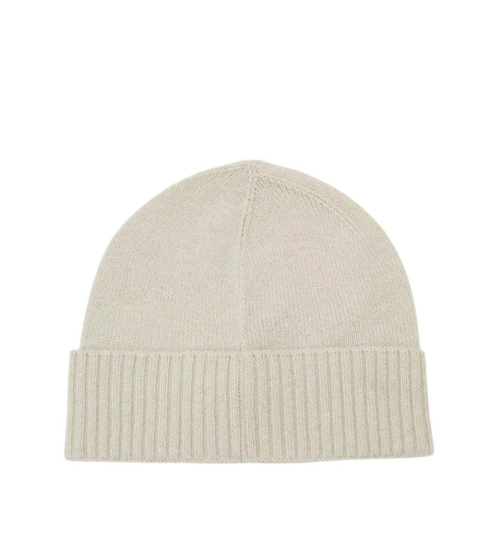 Beige Logo Beanie Cap 2